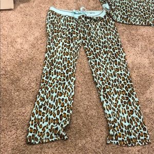 Soft Cheetah print flannel PJs